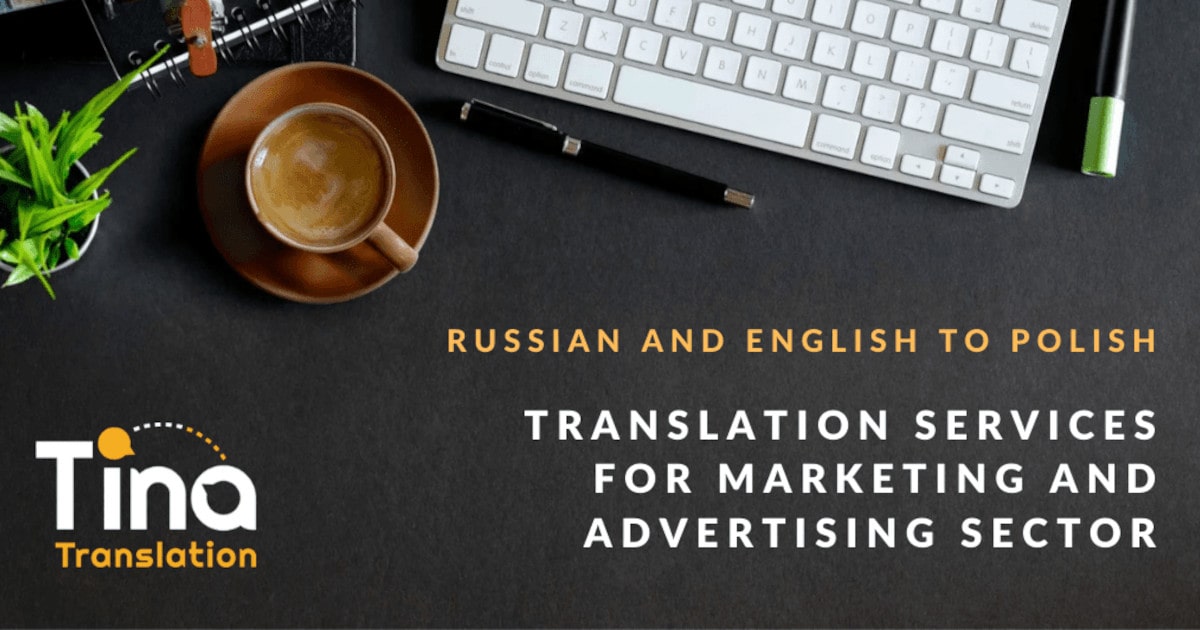 Image of translation services for Russian, English, and Polish by Tina Translation