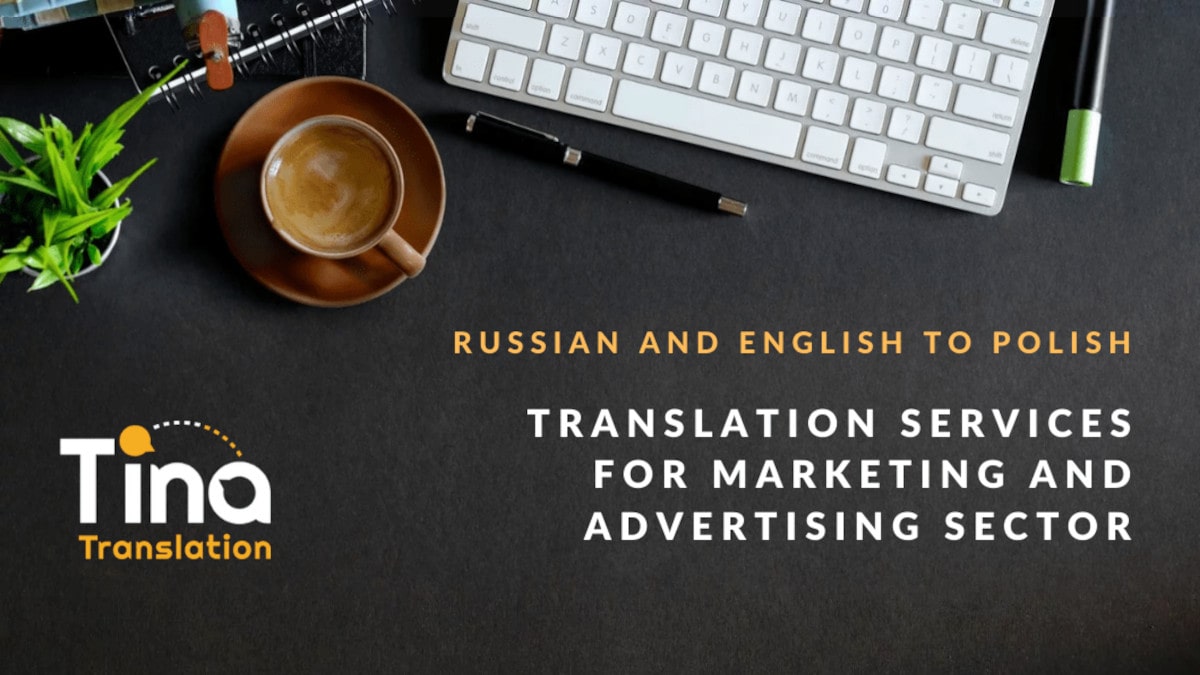 Image of translation services for Russian, English, and Polish by Tina Translation